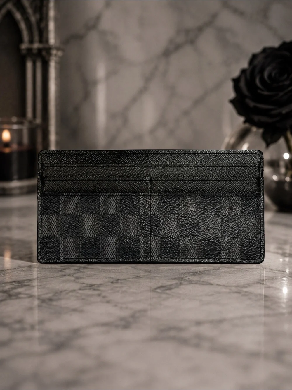 Louis Vuitton Damier Graphite Long Card Holder Wallet – COA Included